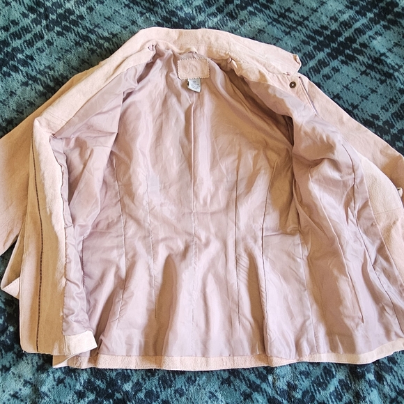 JW Leather Pink (pale Petal pink) Chic Jacket, size L - Picture 10 of 13